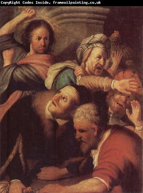 REMBRANDT Harmenszoon van Rijn Christ Driving the Money-changers from the Temple